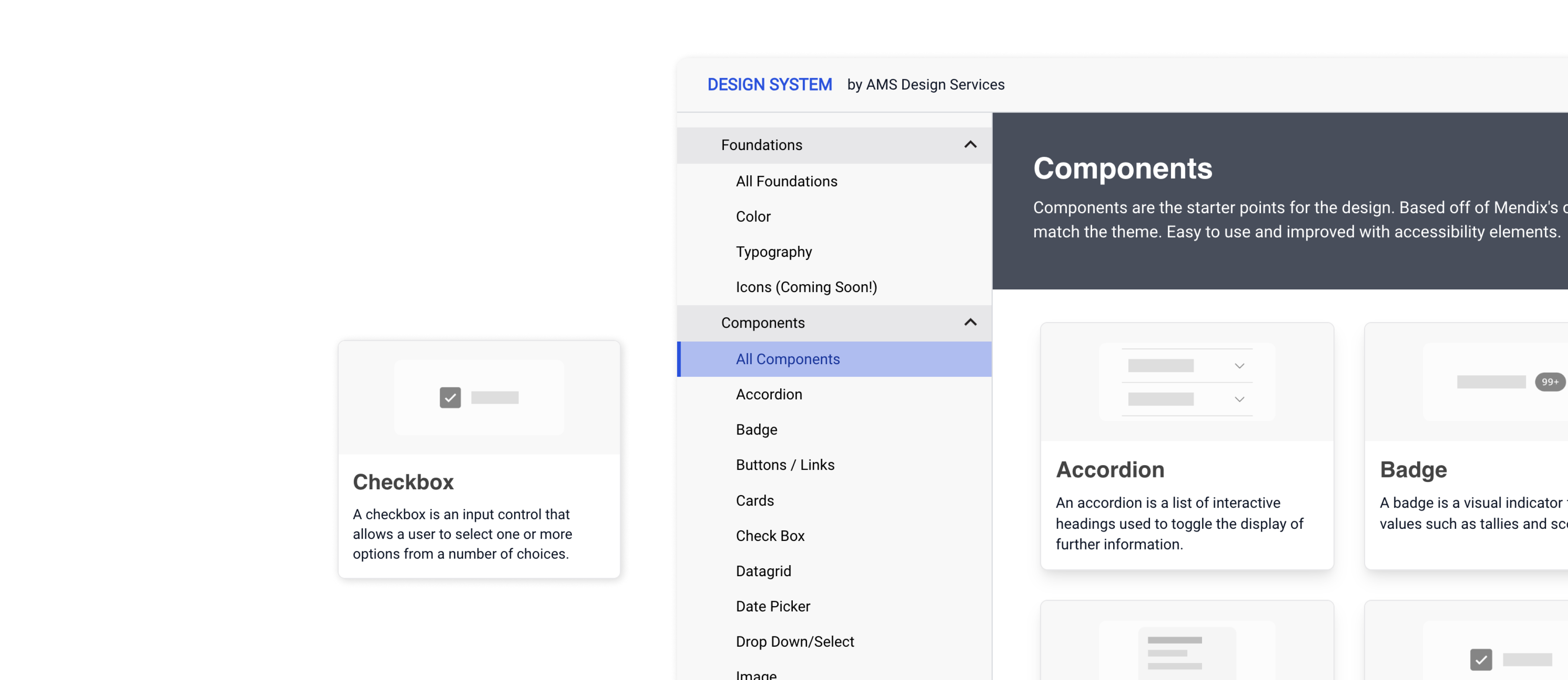 Design System Starter App screenshots
